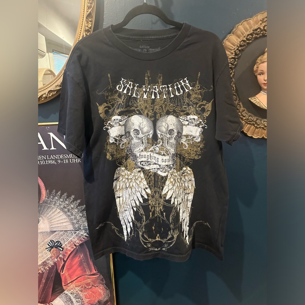 Salvation laughing soul tee y2k
